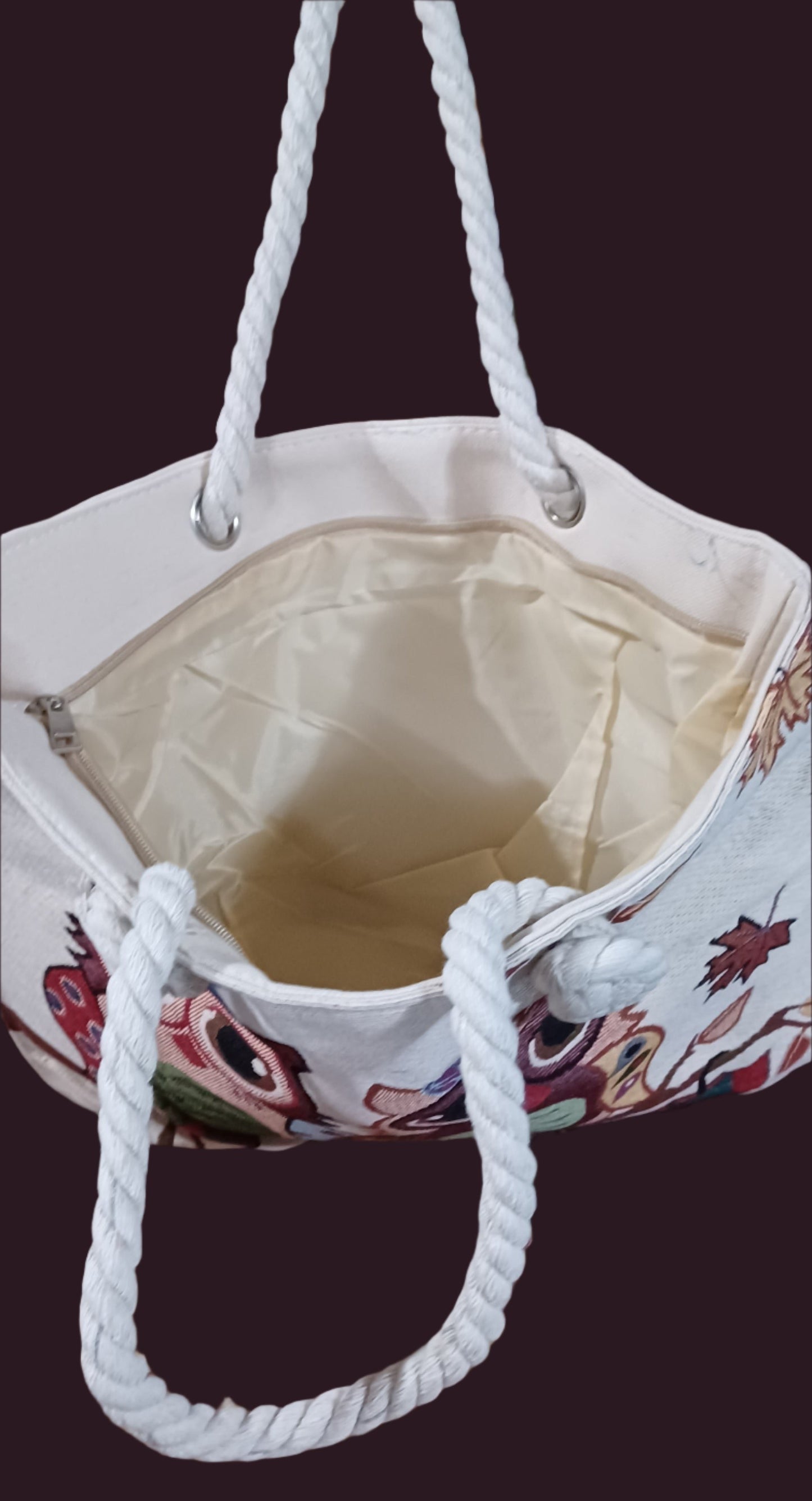 Owl Pair Canvas Tote Bag