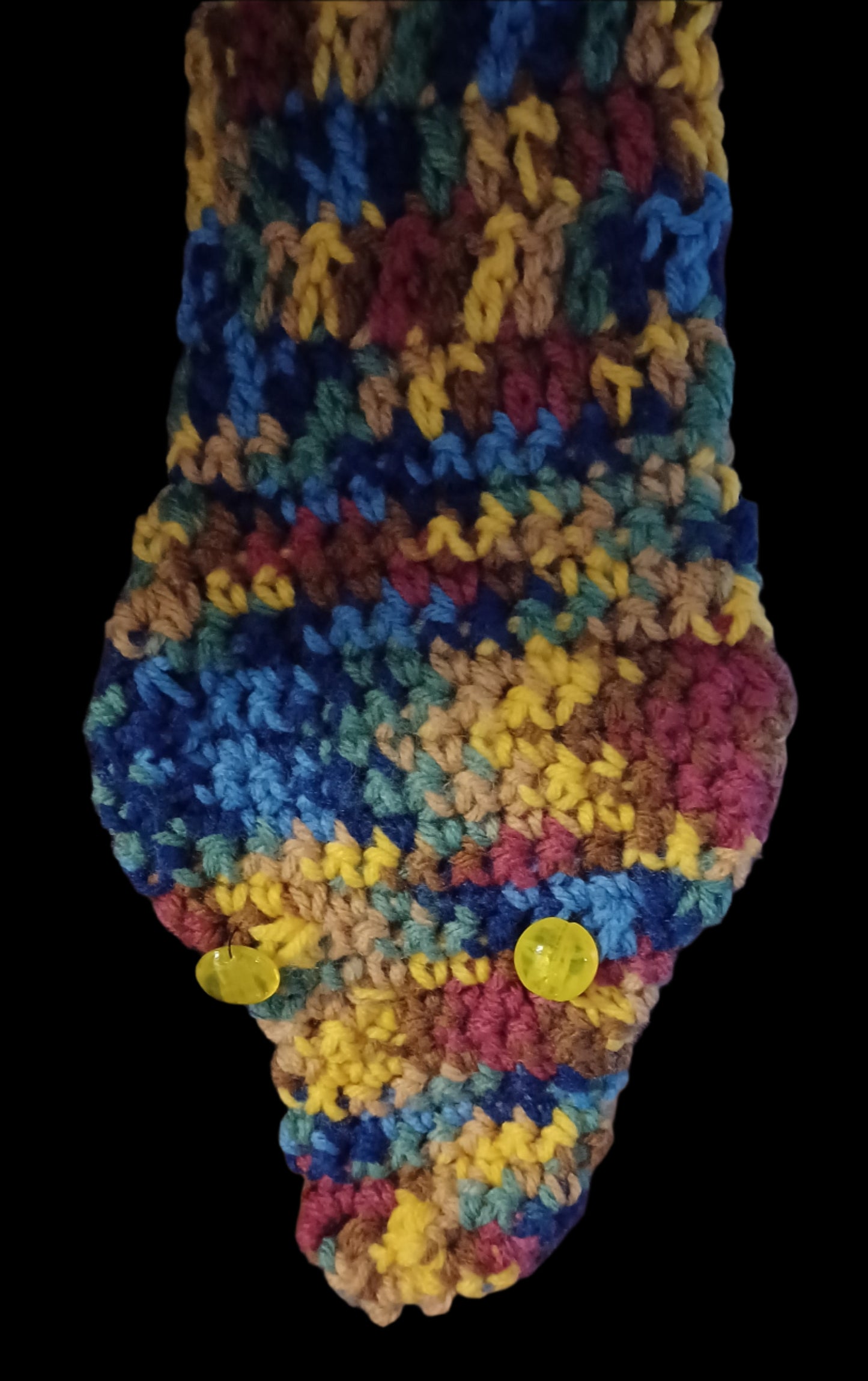 Handmade Two Layer Crochet Snake Scarf