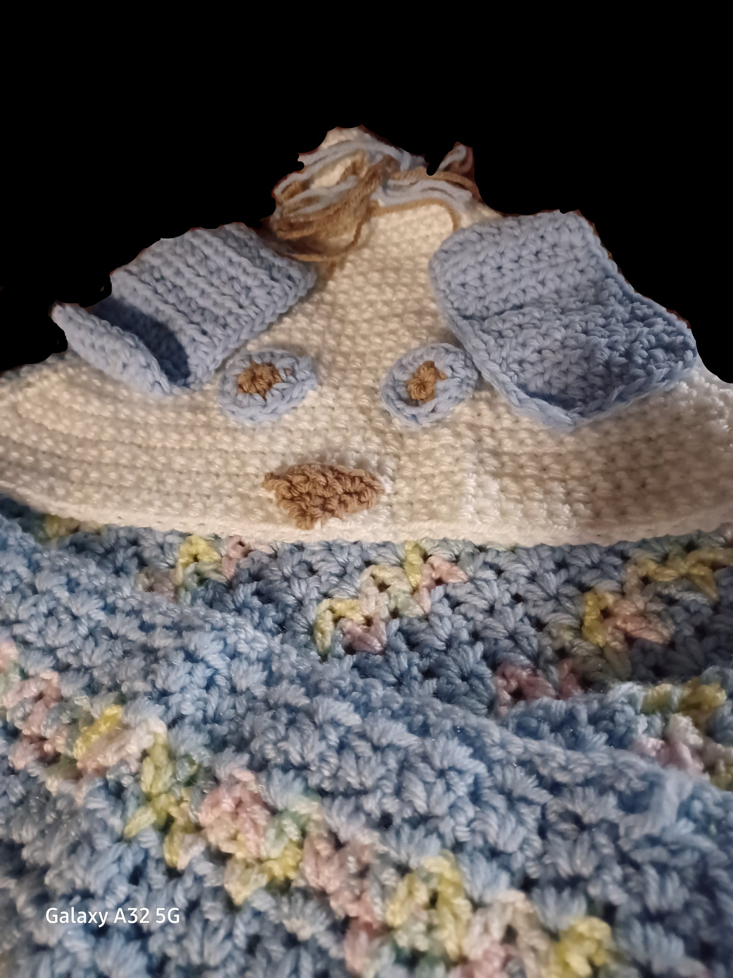 Handmade Hooded Puppy Baby Blanket