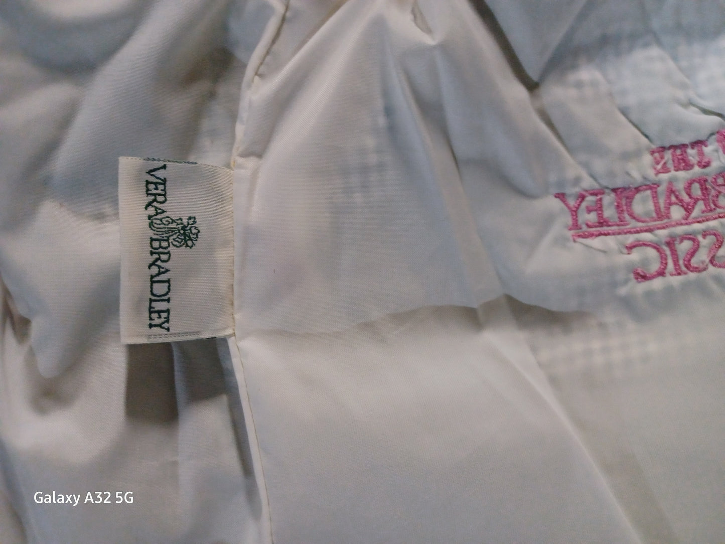 Vera Bradley Classic Yellow/Pink Breast Cancer Hope Drawstring Backpack