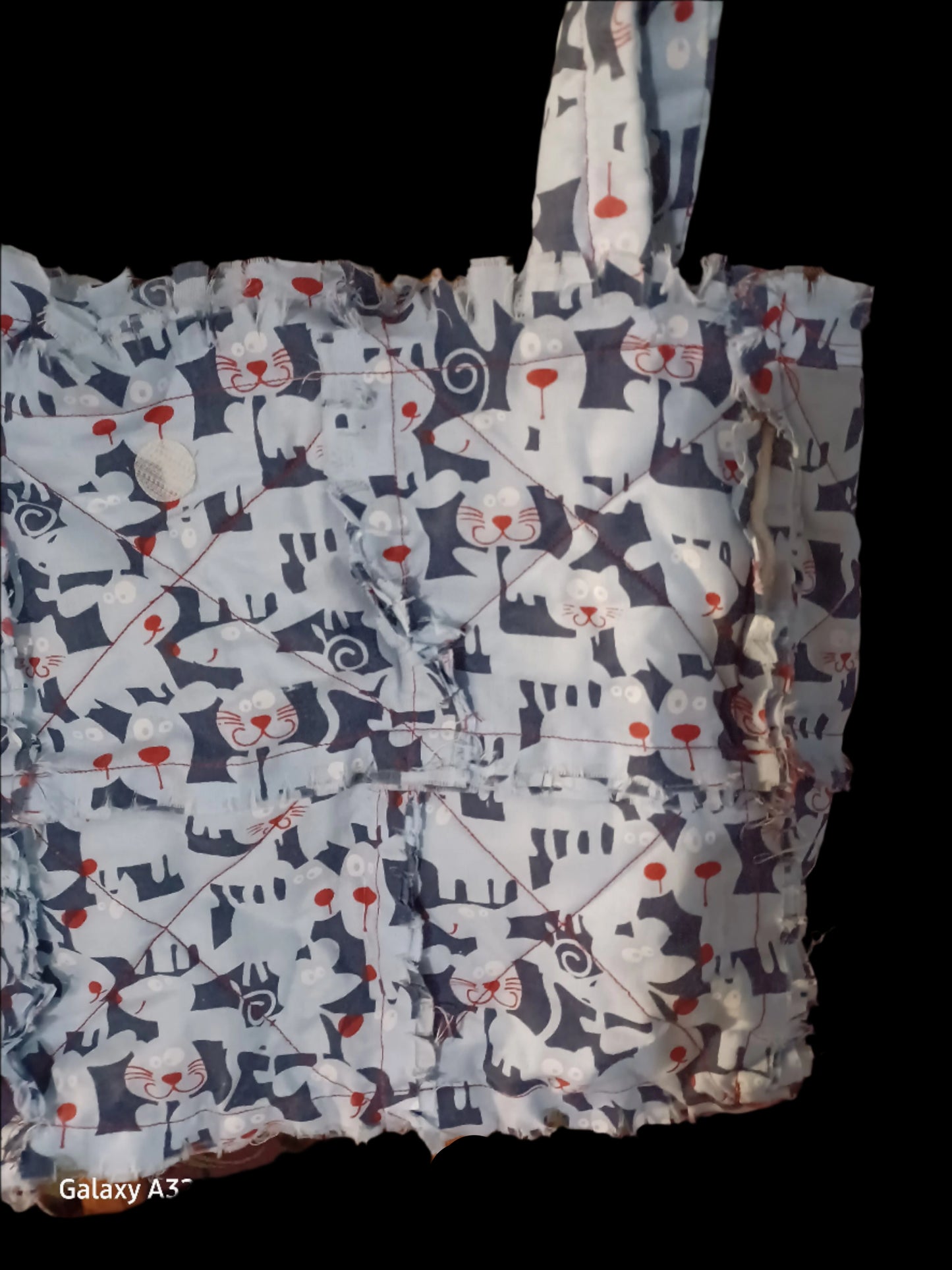 Dog & Cat Blue Rag Bag Tote