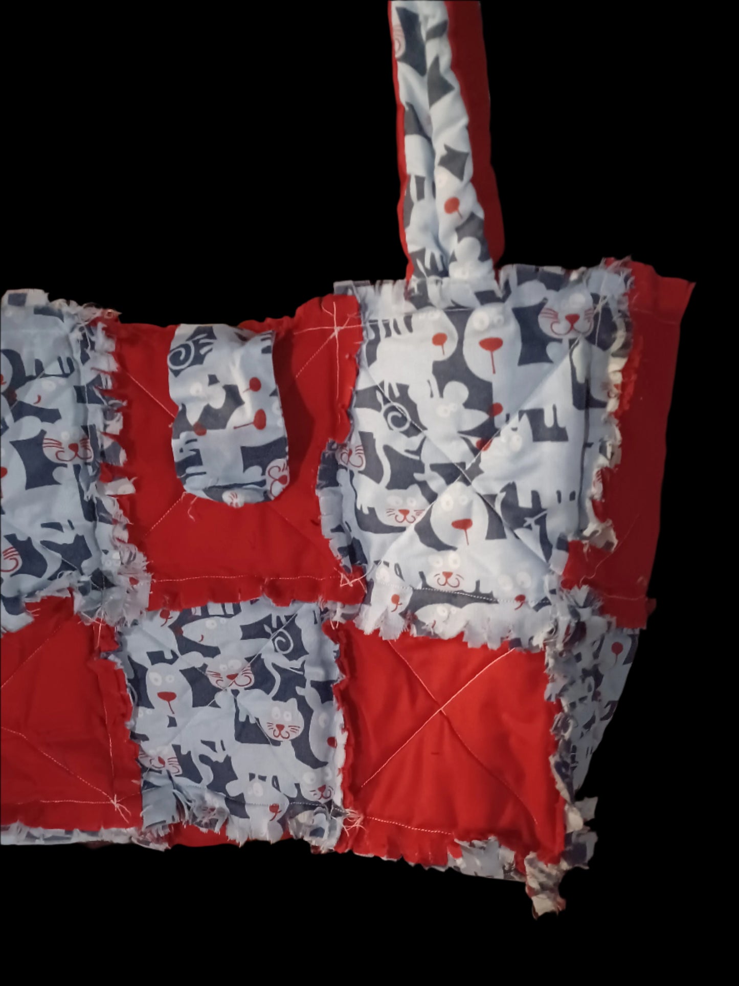 Red Dog & Cat Rag Bag Tote