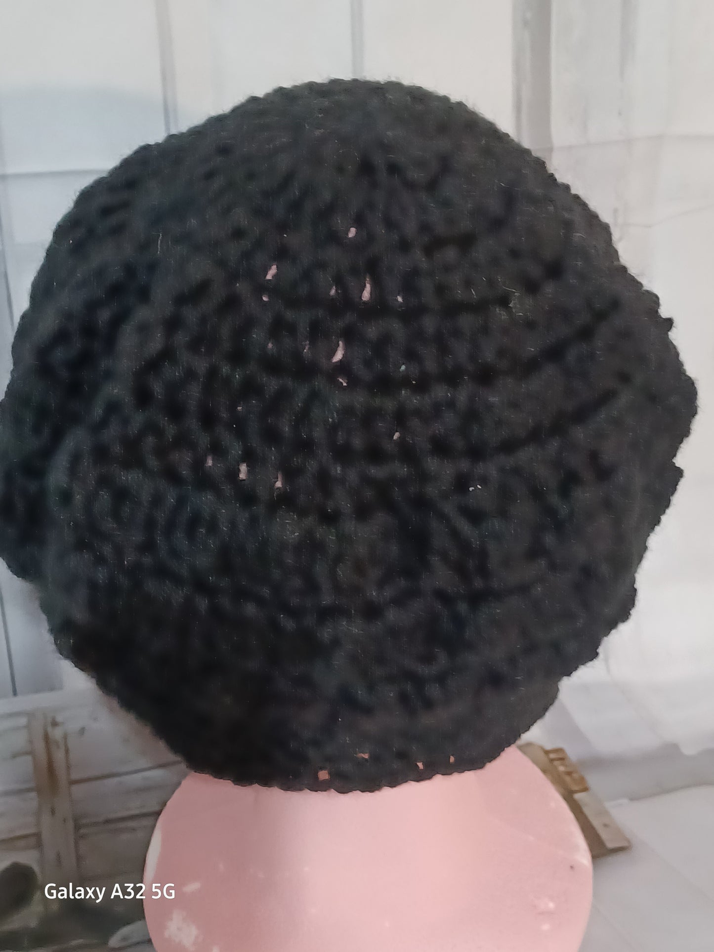 Handcrafted Crochet Winter Hat Black