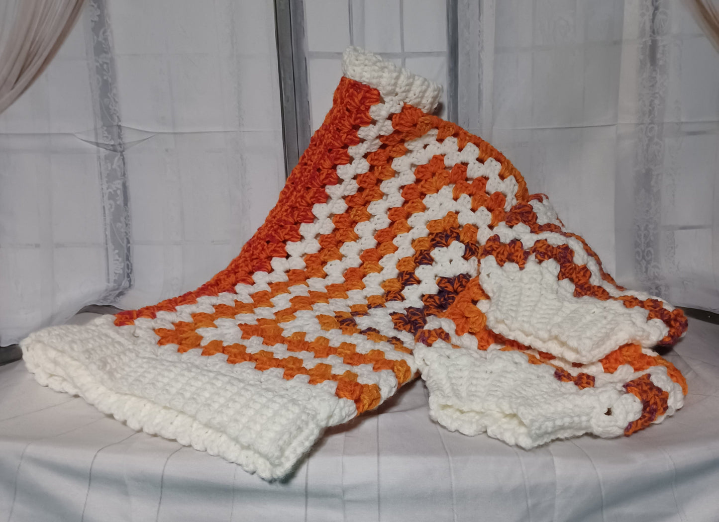 Handcrafted Crochet Granny Pullover/ Cardigan