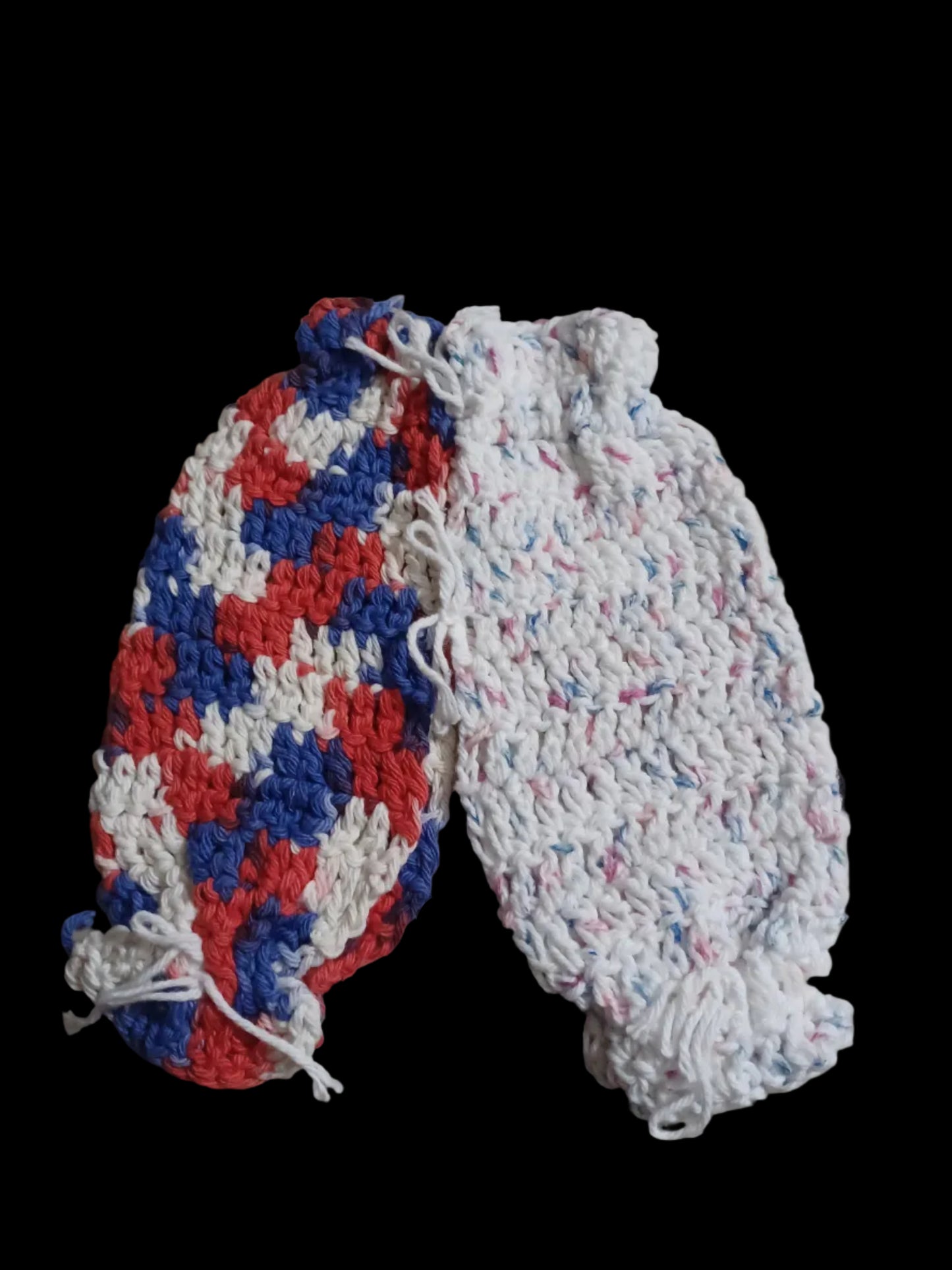 Red, White ,Blue Handcrocheted "Bloomers" Set Of 2