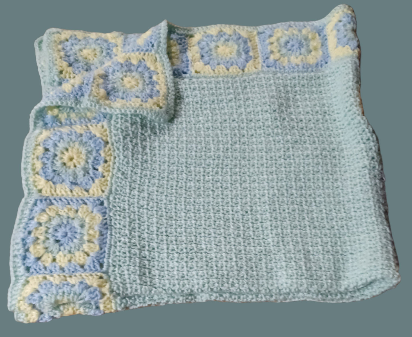 Soft Mint Granny Blanket