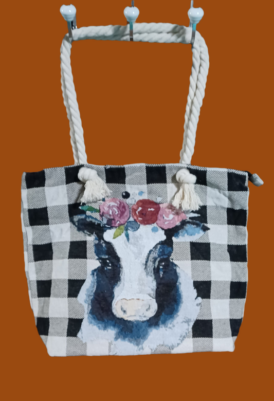 Buffalo Plaid Cow Bag