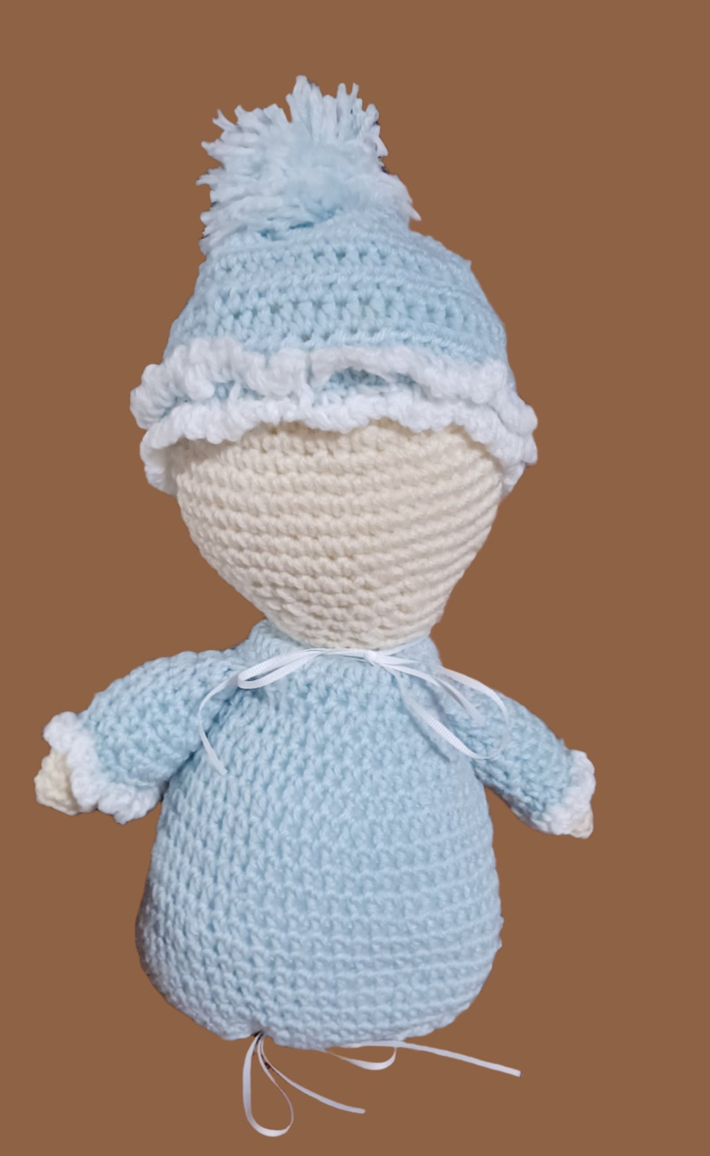 Blue Baby Bunting Plush Doll