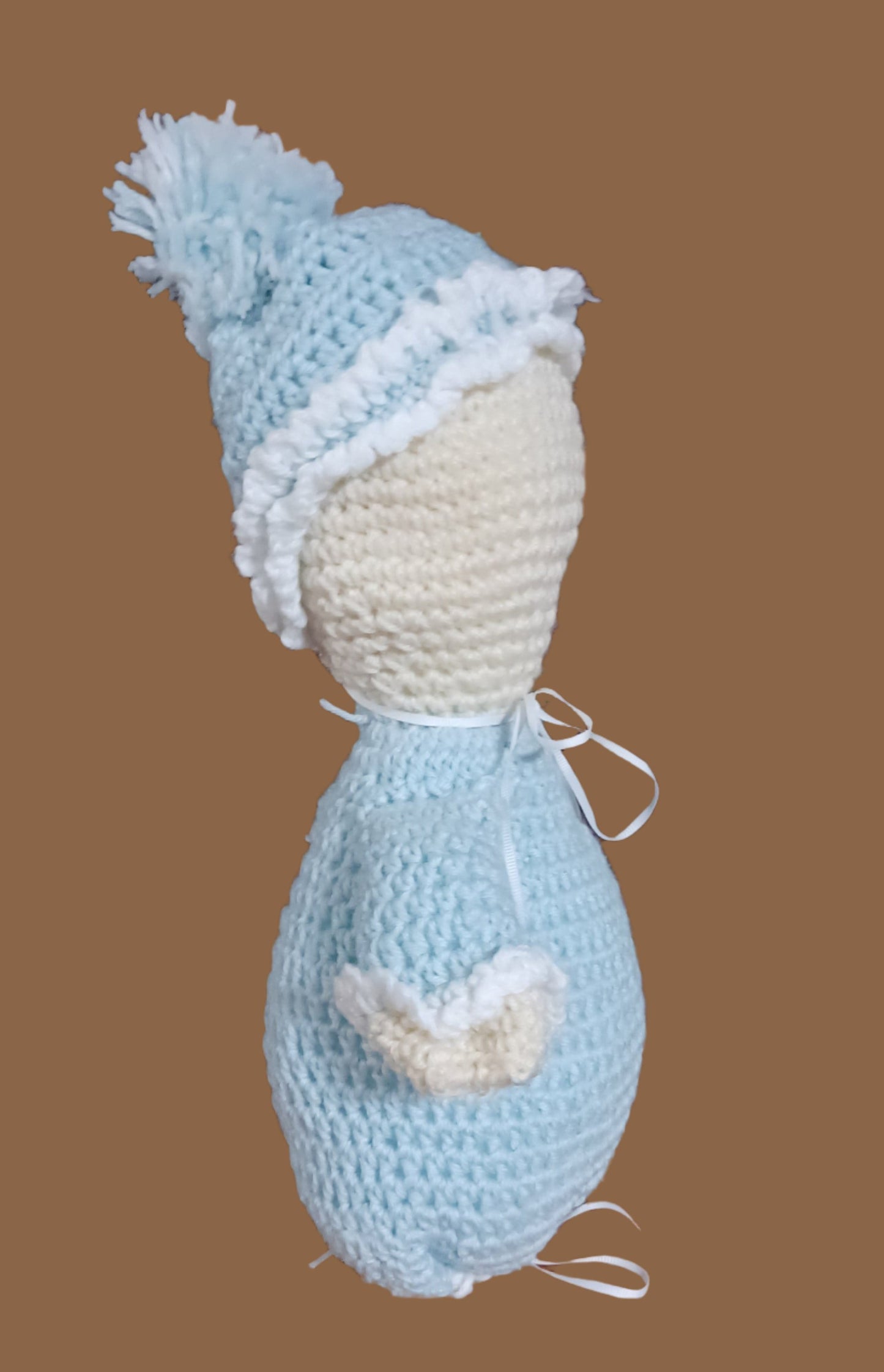 Blue Baby Bunting Plush Doll