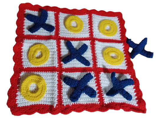 Crocheted Tic Tac Toe Game