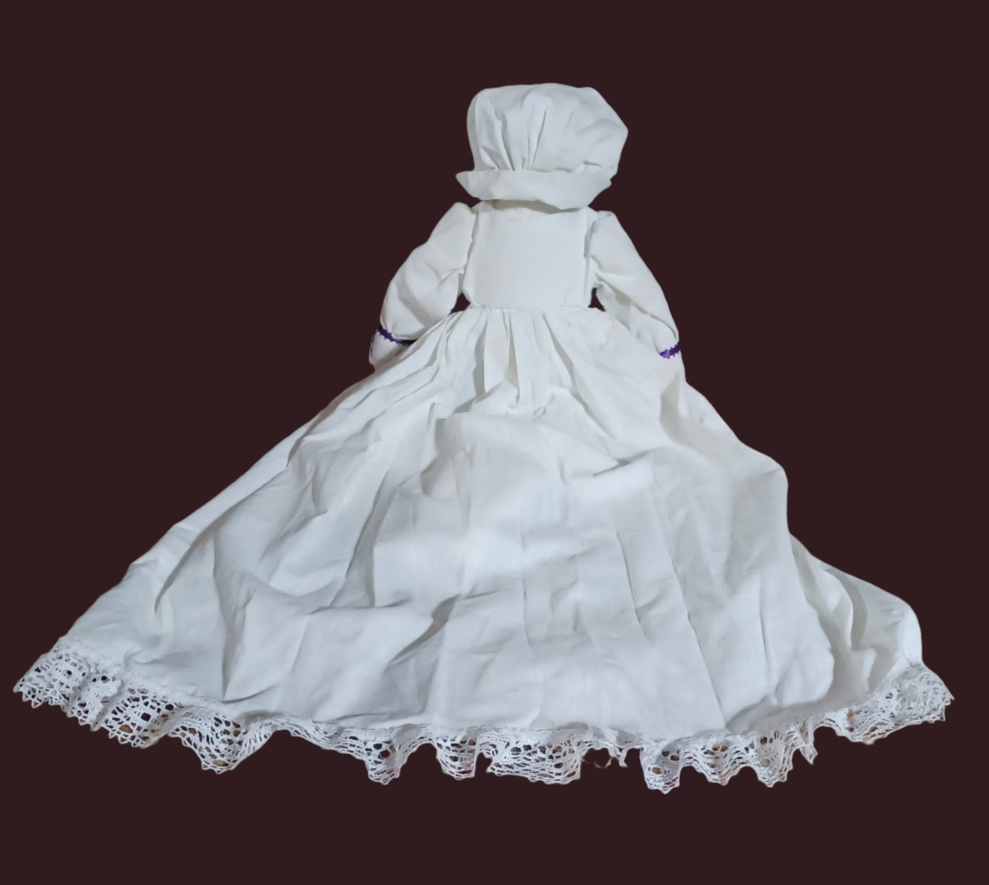 Handmade Pillowcase Doll With Embroidered Dress