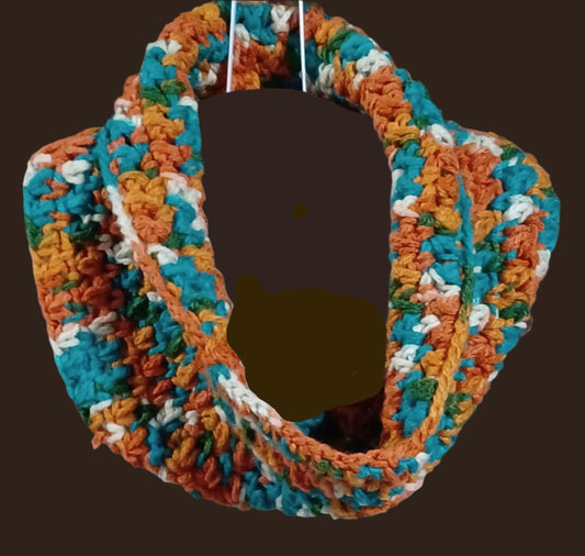 Handmade Multi Color Bulky Cowl