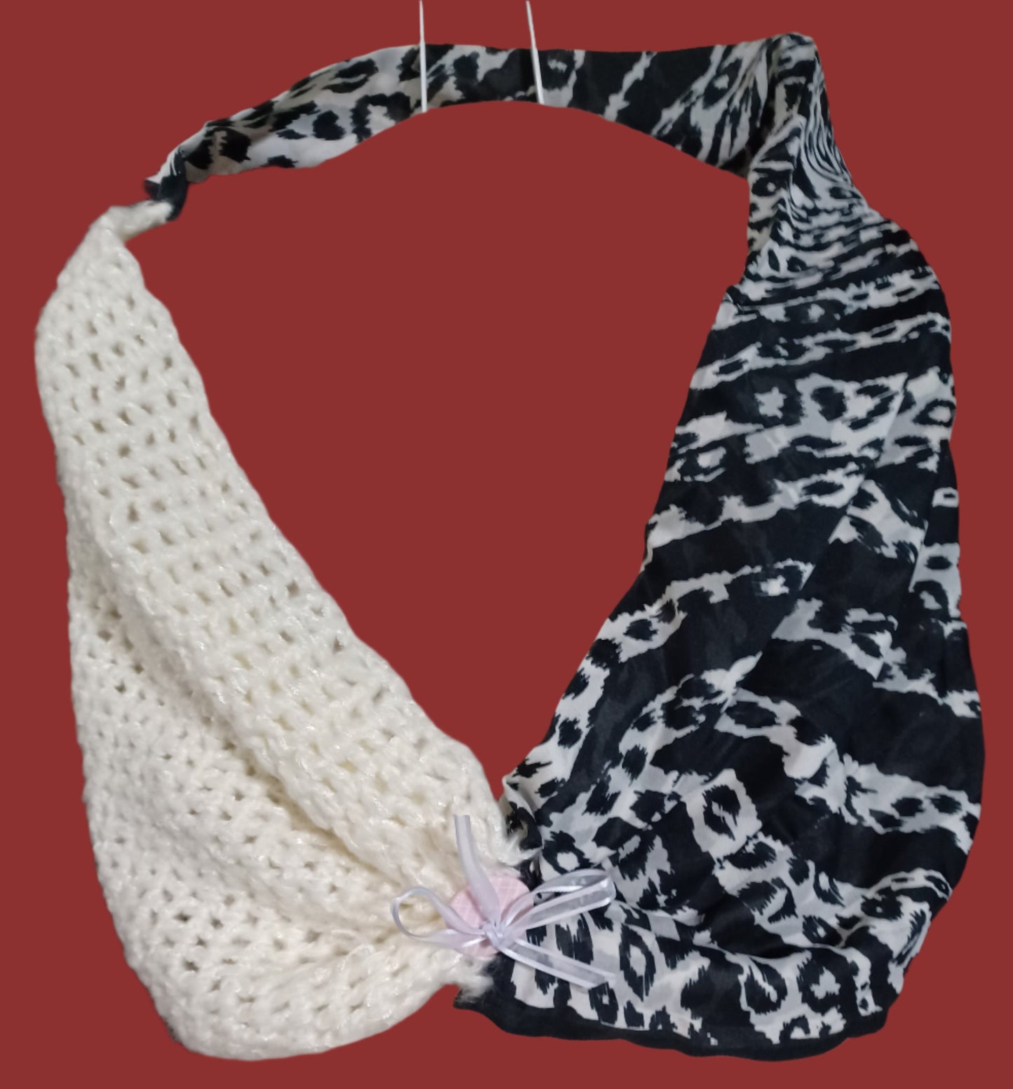 Black & White Animal Cowl Scarf