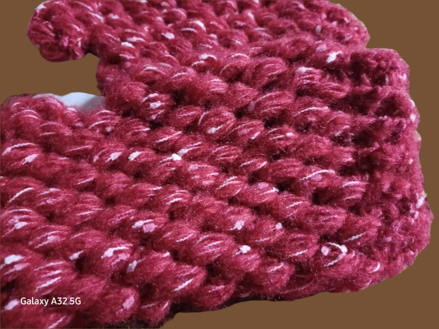 Handmade Puffy Red Fingerless Gloves