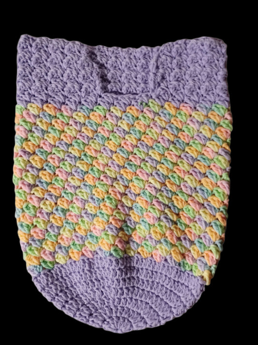 Purple With Pastel Color Blanket Sack