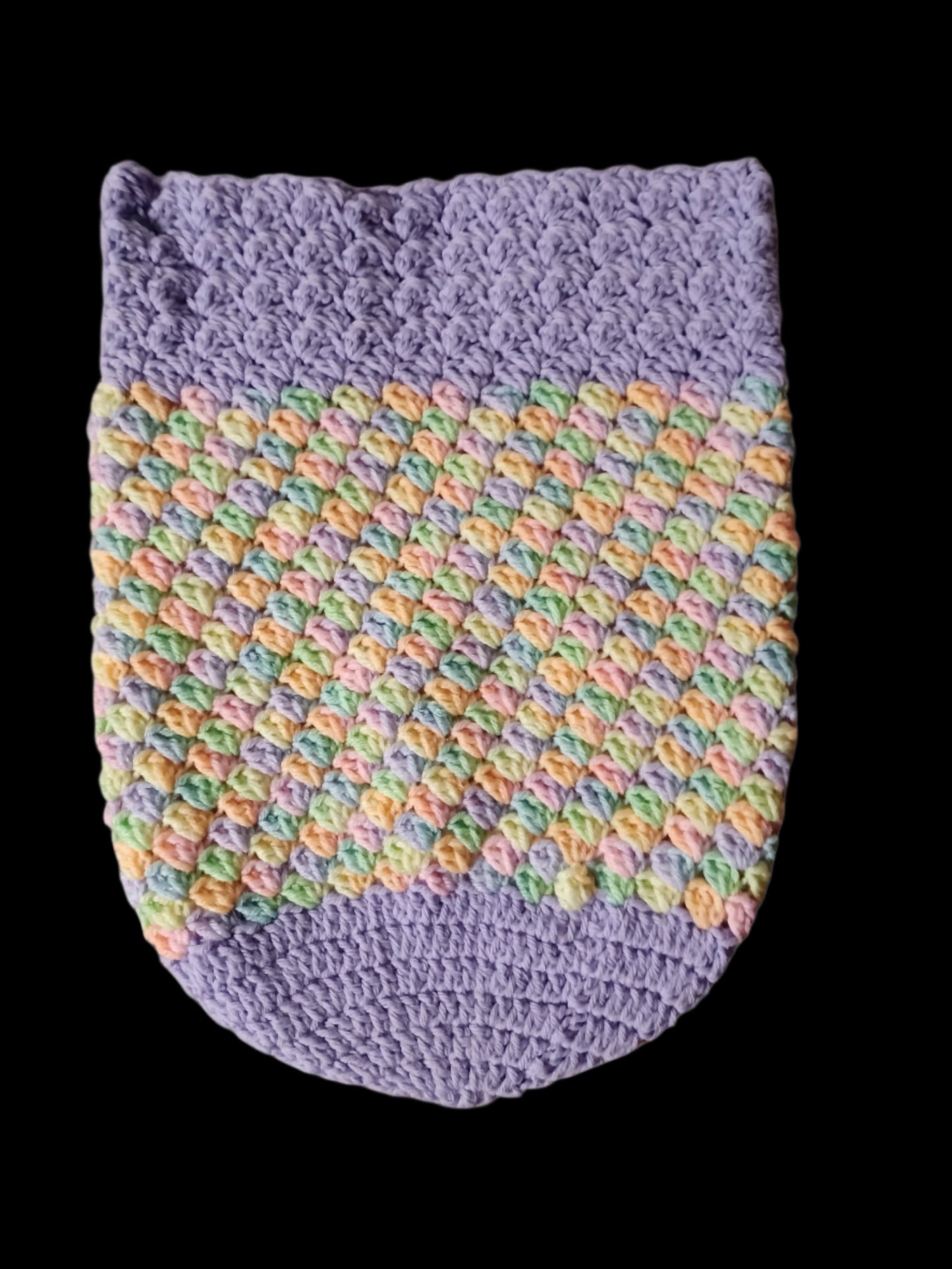 Purple With Pastel Color Blanket Sack