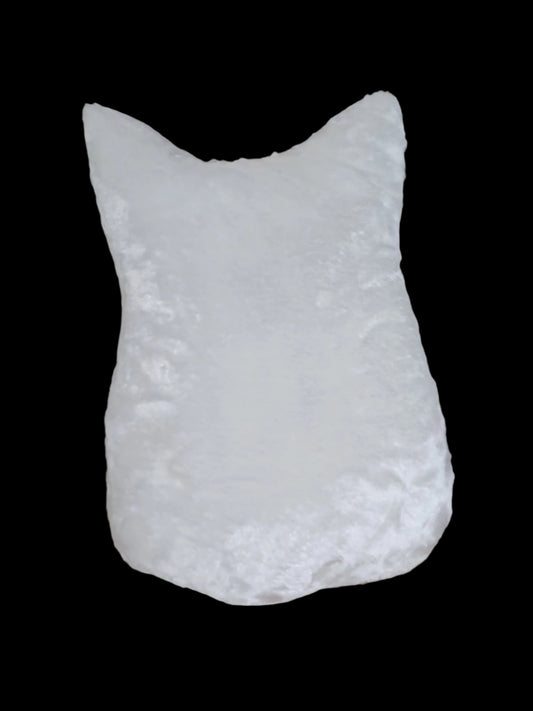 Bright White Kitty Pillow