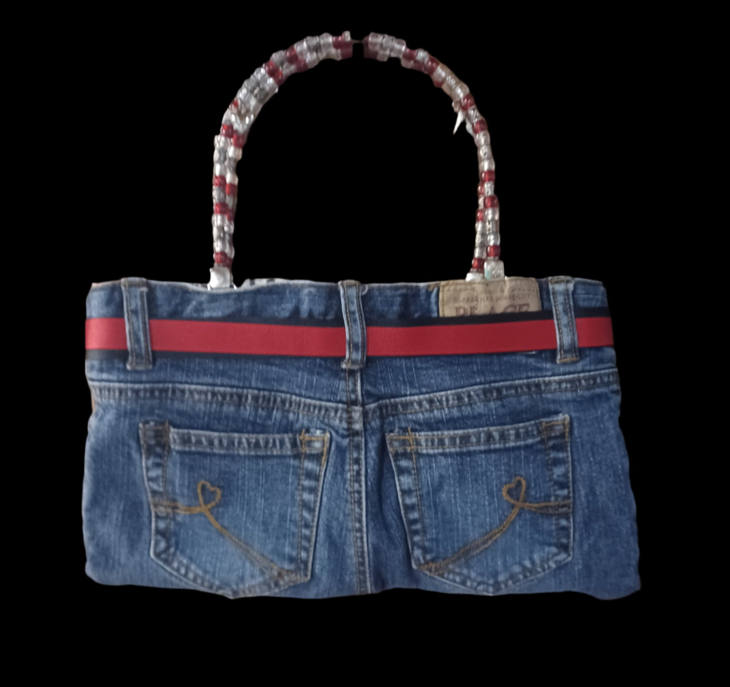 Handcrafted Upcycled Nascar Shoulder Bag