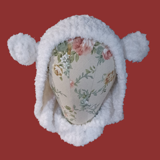 Snow White Beary Soft Hood/Cowl