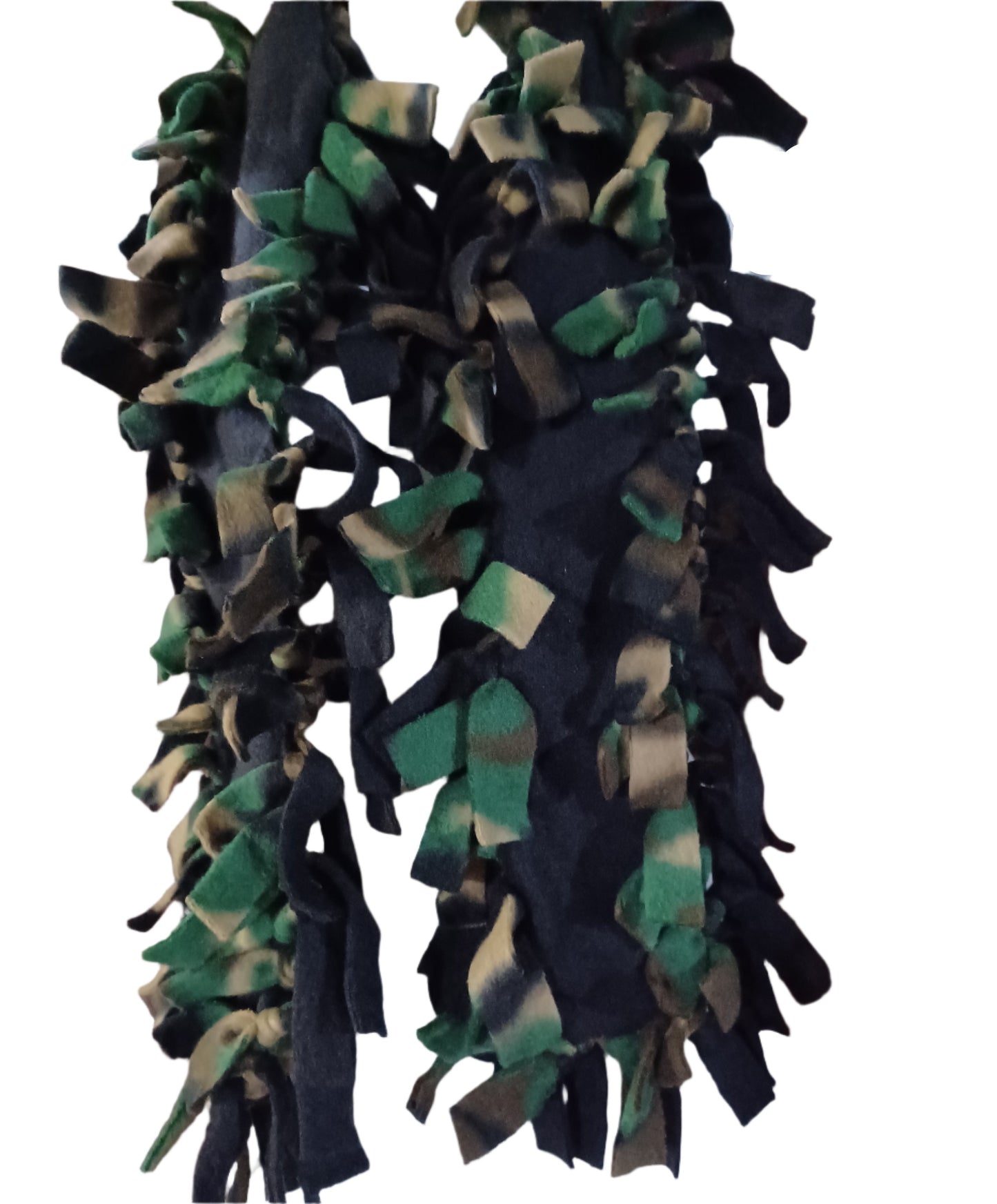 Camo/Black Double Thick Fleece Scarf