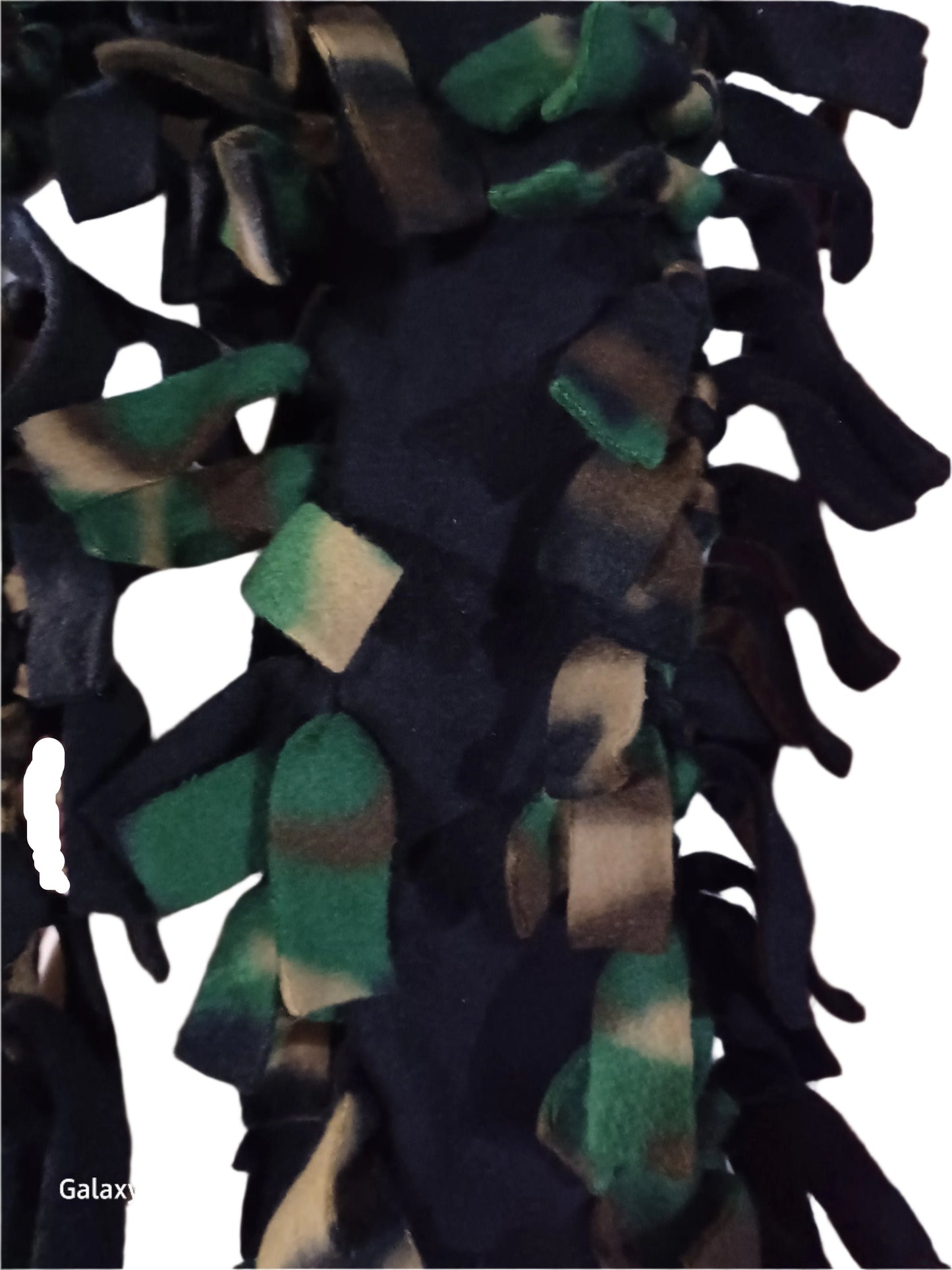 Camo/Black Double Thick Fleece Scarf