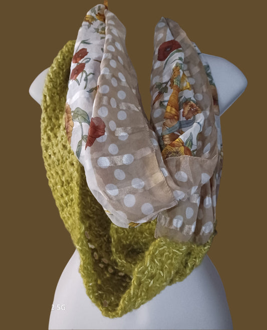 Reimagined Floral Infinity Cowl