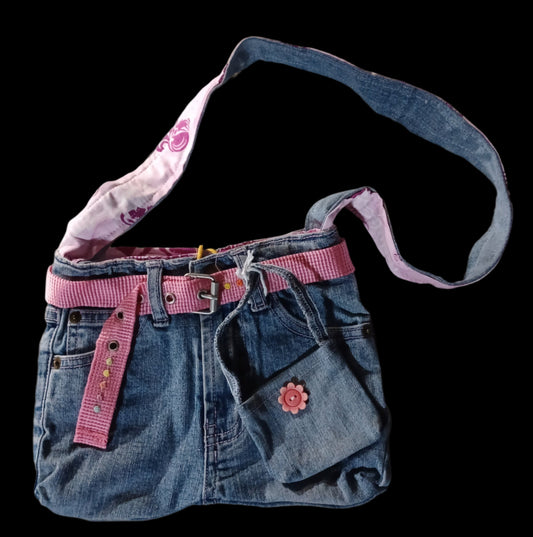 Girl's Recycled Jean Bag/Purse