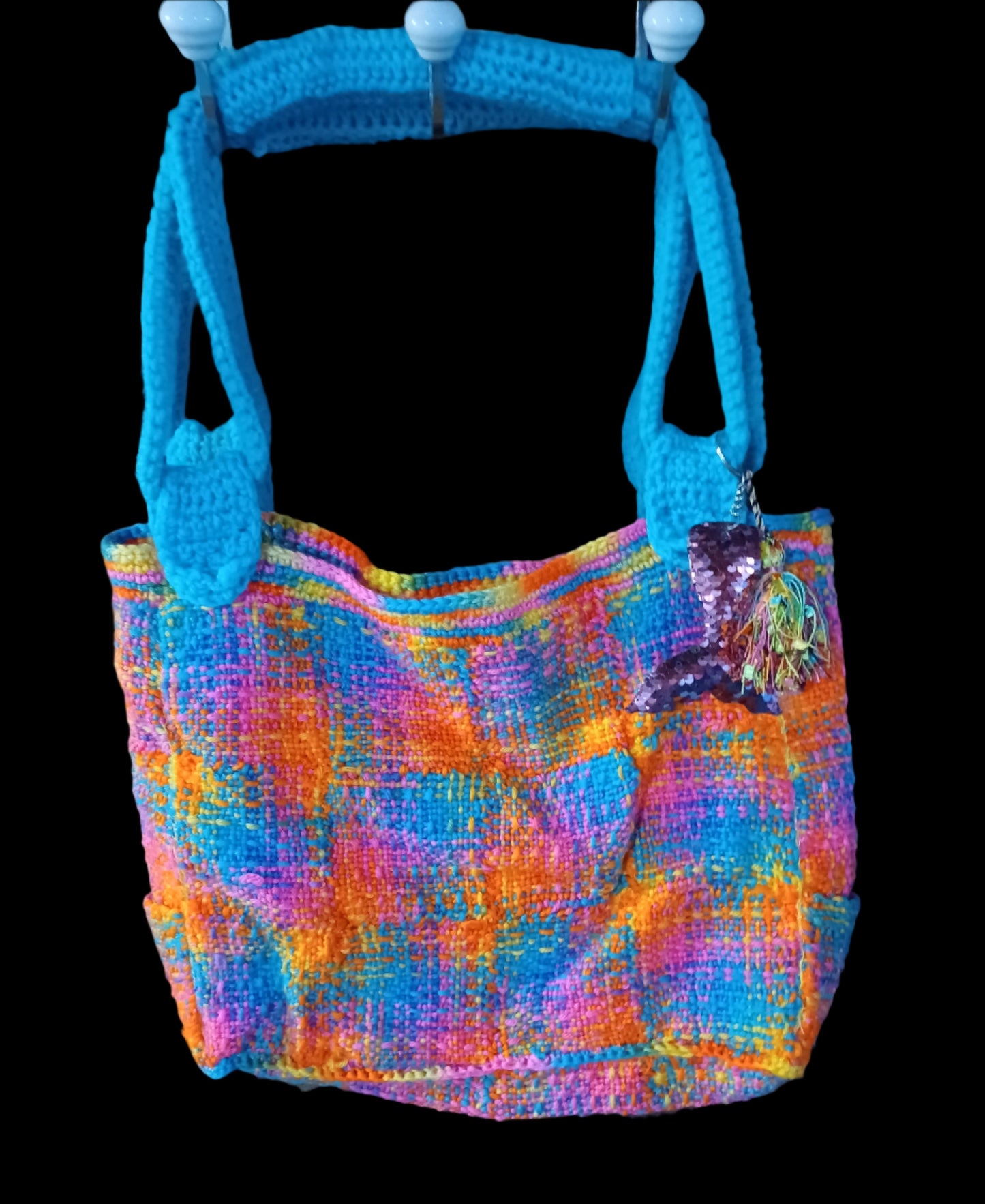 Bright Colors Crochet Tote/Purse