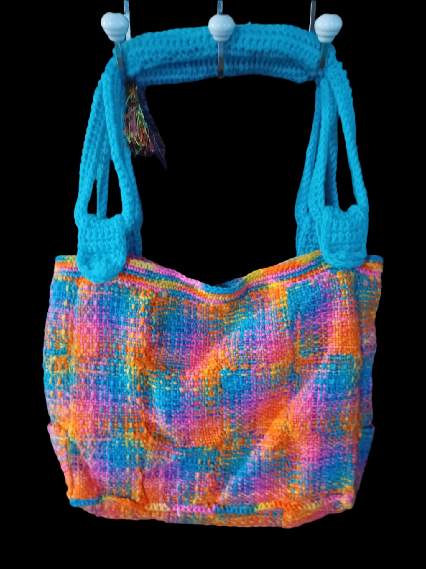 Bright Colors Crochet Tote/Purse