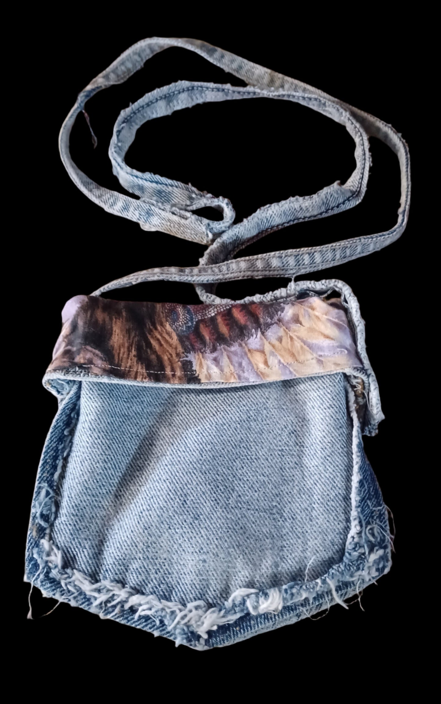 Blue Jean Pocket Crossbody Bag