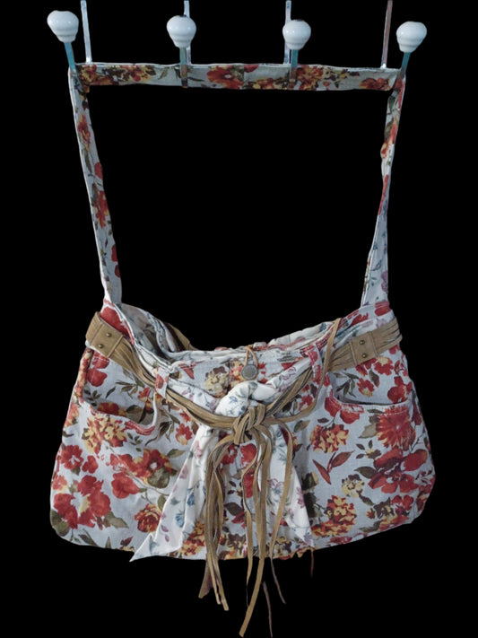 Fall Floral Recycled Bag/Purse/Tote