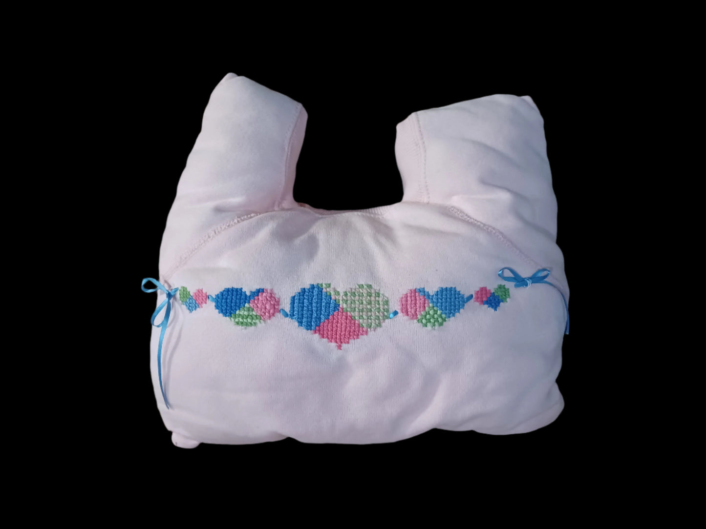 Child's Recycled Sweat Shirt Travel Neck Pillow