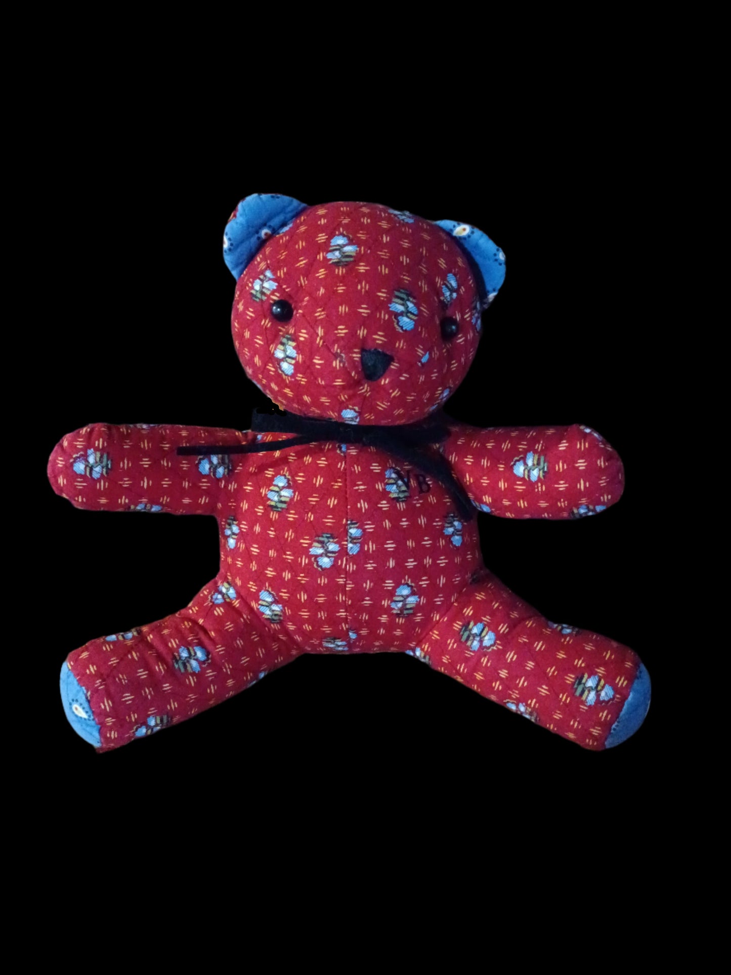 Vera Bradley Red Provincial Vintage Teddy Bear