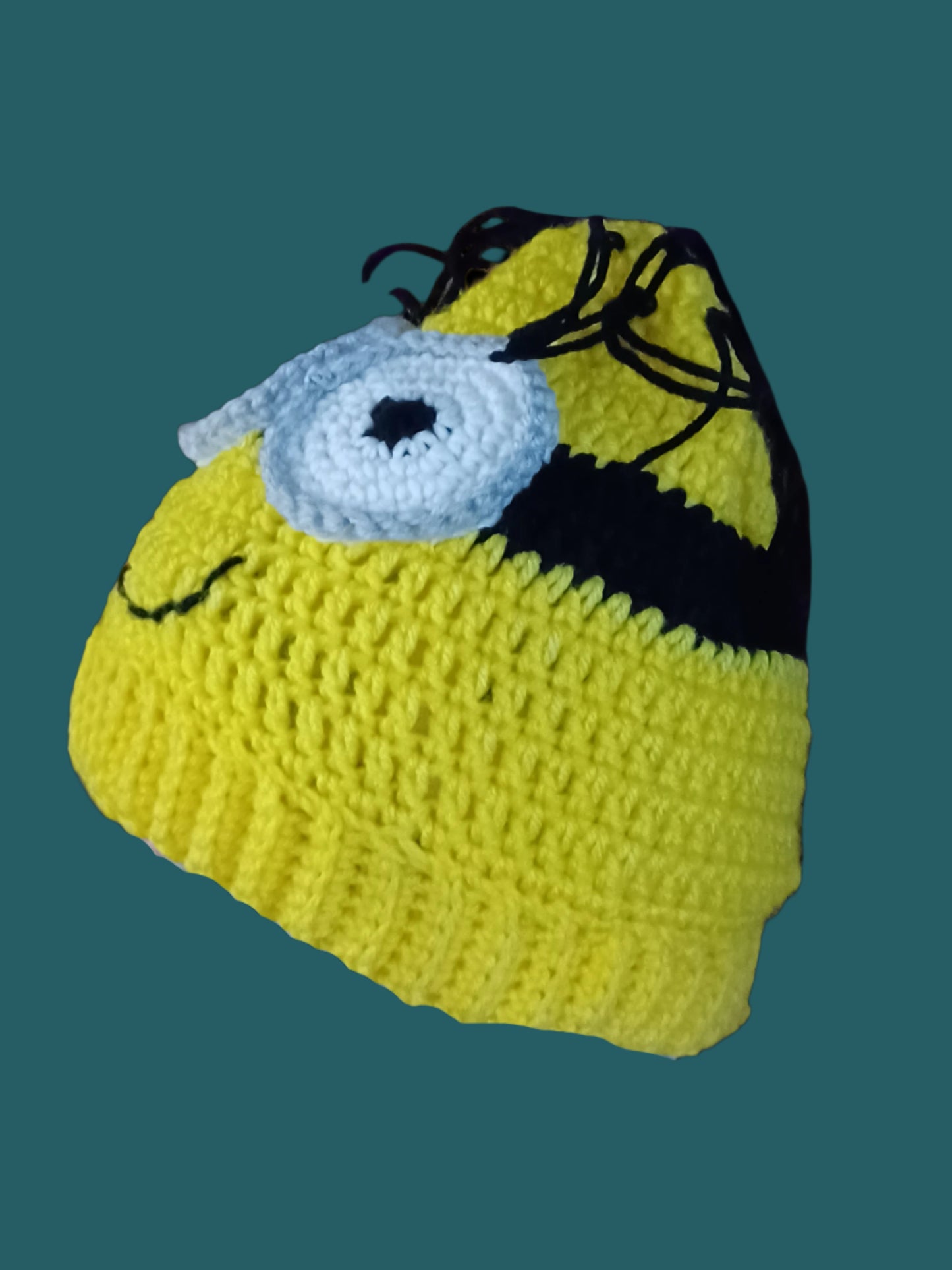 Child's Minion Face Crochet Hat