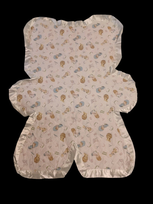 Bear Shaped Playmat/Blanket Precious Moments ABC's