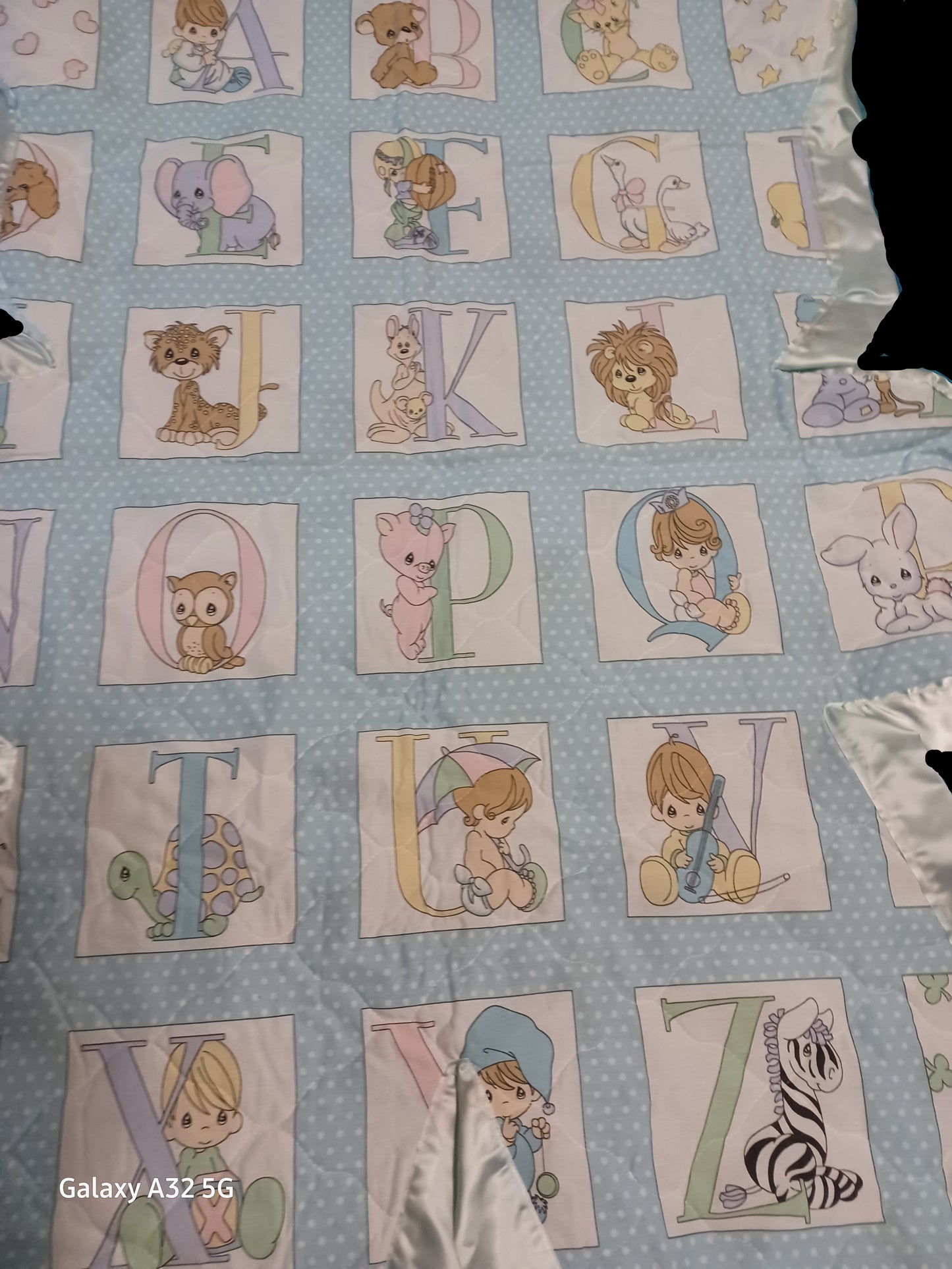 Bear Shaped Playmat/Blanket Precious Moments ABC's