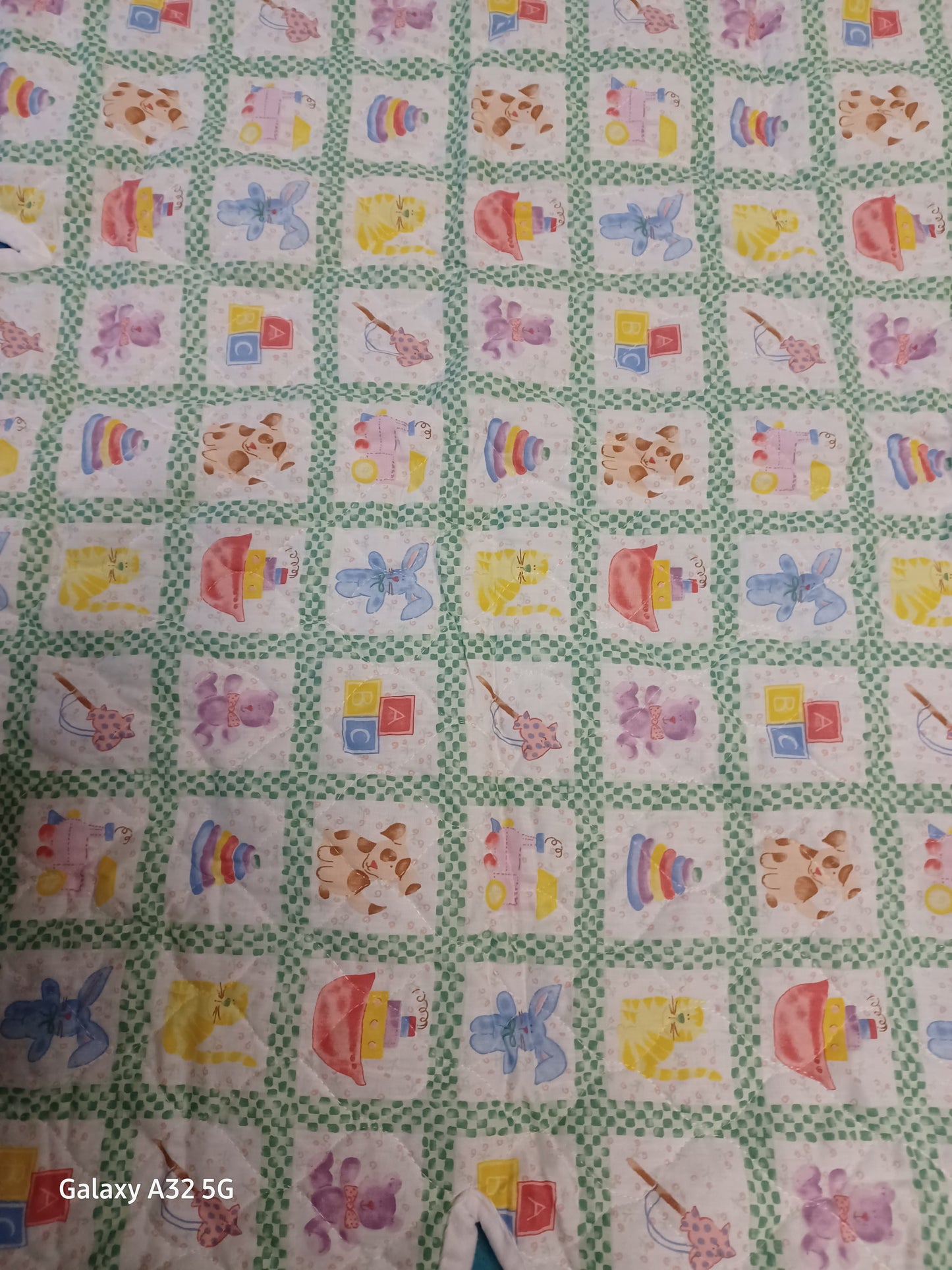 Bear Shaped Lightweight Playmat/Baby Blanket Toy Print