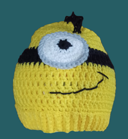 Child's Minion Crochet Hat