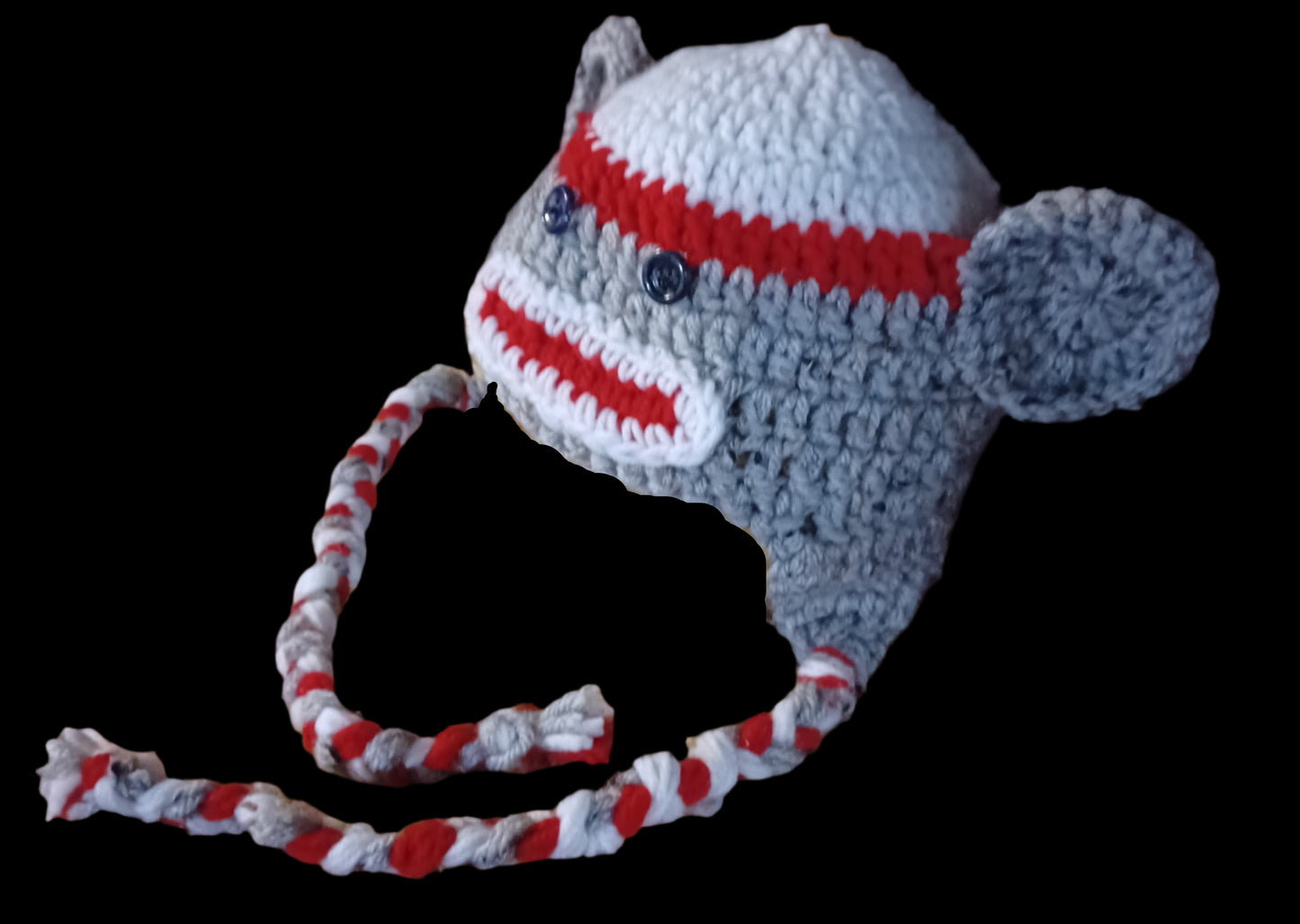 Handmade Sock Monkey Hat For Kids