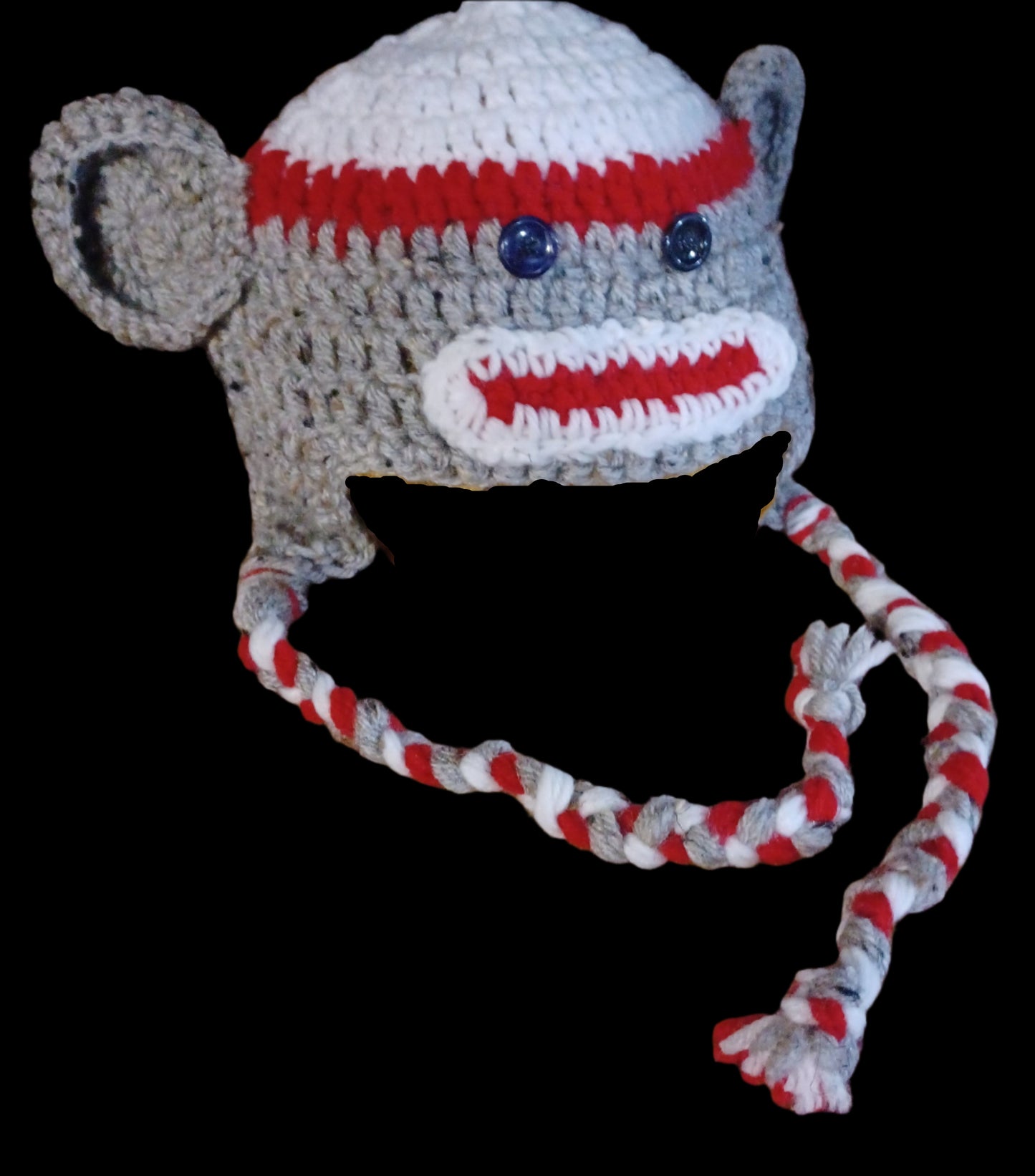 Handmade Sock Monkey Hat For Kids