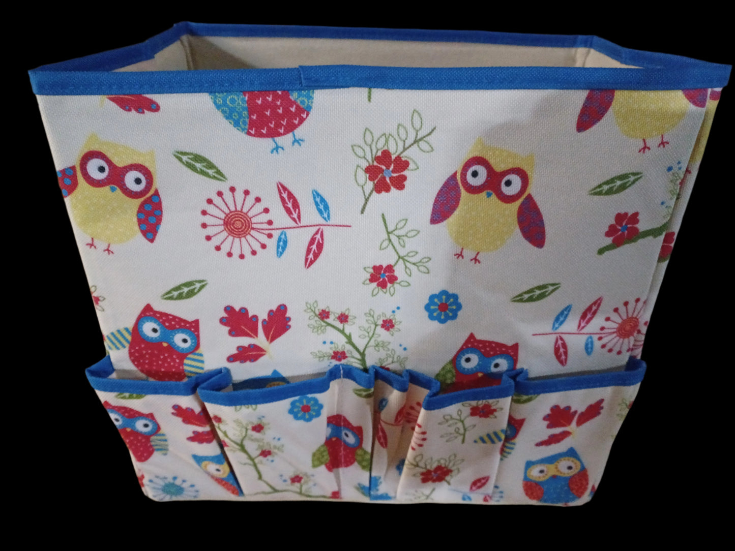 Foldable Craft Bin Owl Print