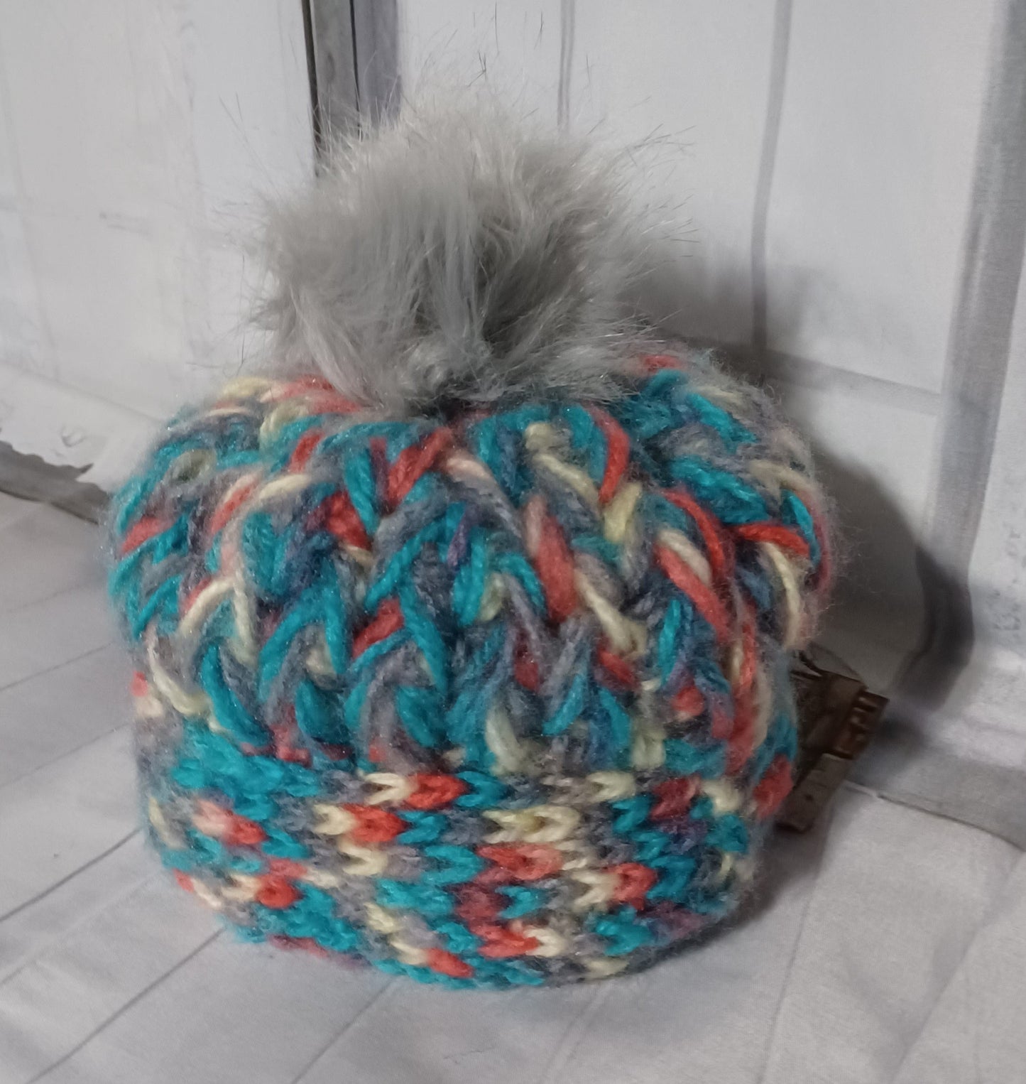 Child's Pom-Pom Handmade Winter Hat