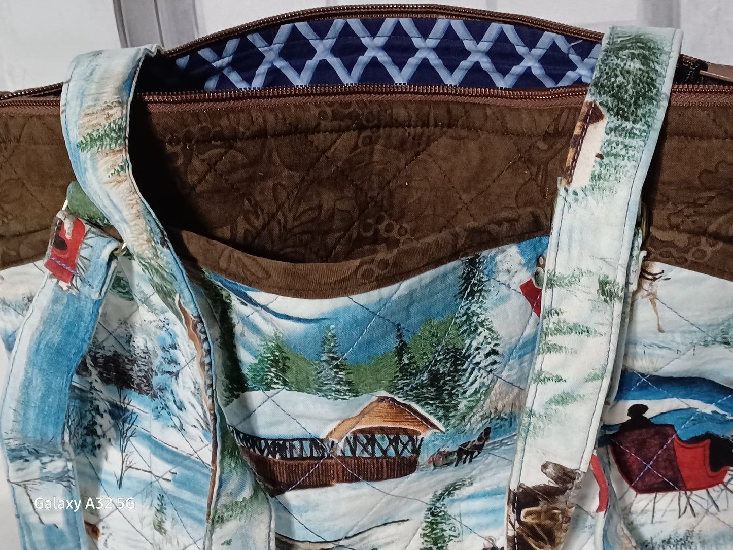 Winter Wonderland Quilted Handmade Bag